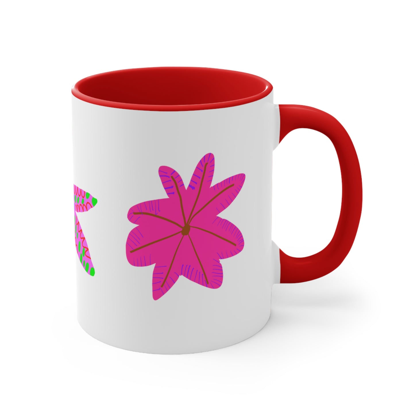 Pink Starfish Coffee Mug, 11oz