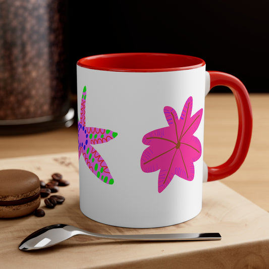 Pink Starfish Coffee Mug, 11oz